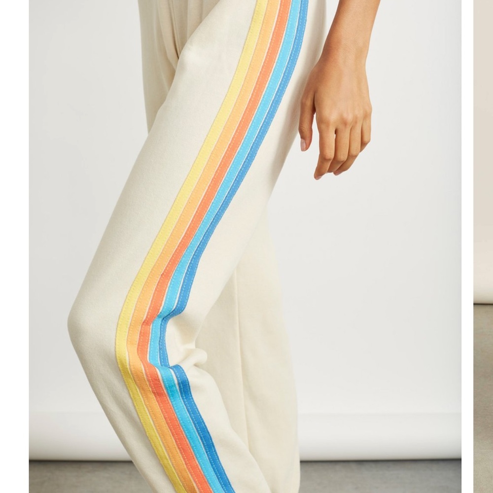 Aviator Nation 5 stripe sweatpants